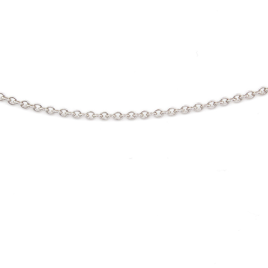 9ct white gold 18 inch trace Chain